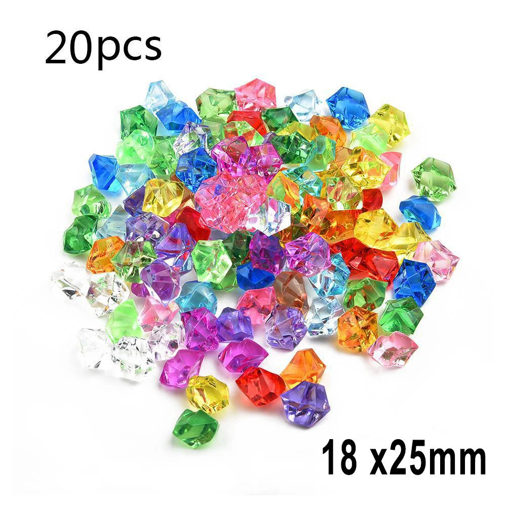 20Pcs Colorful Acrylic Transparent Stone Crystal Rocks Vase Filler Aquarium Fish Tank Ornament Home Wedding Decorations
20Pcs Colorful Acrylic Transparent Stone Crystal Rocks Vase Filler Aquarium Fish Tank Ornament Home Wedding Decorations