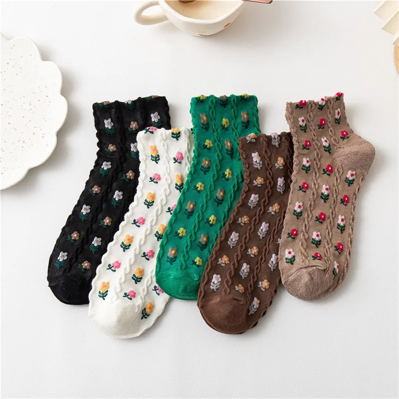 Korean small flower stockings three-dimensional relief stockings cotton new net red fashion socks
Korean small flower stockings three-dimensional relief stockings cotton new net red fashion socks