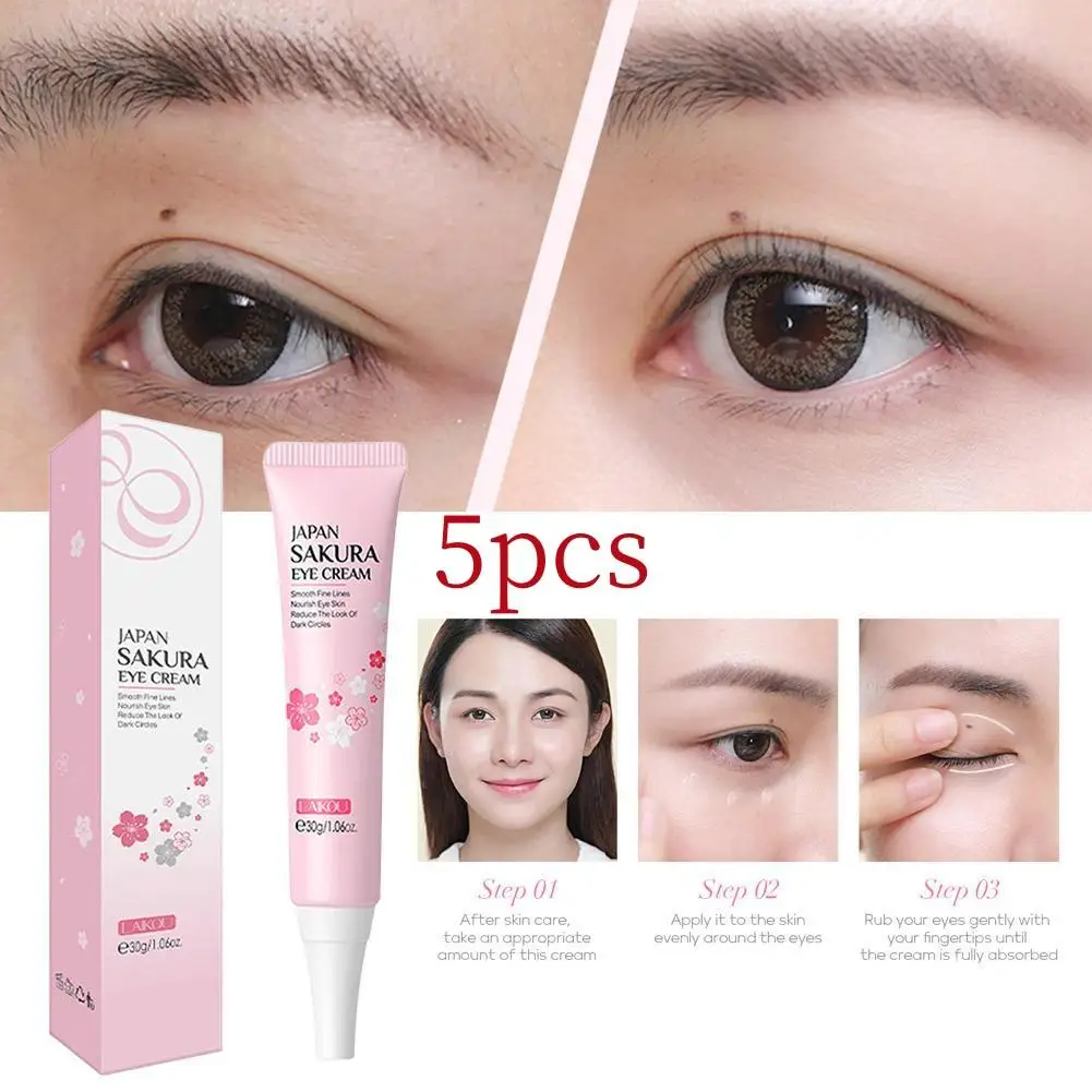 

30g*5pcs Blossom Eye Essence Cream Moisturizing Hydrating Eyes Firming Fade Dark Circles Removing Fine Lines Skin Care