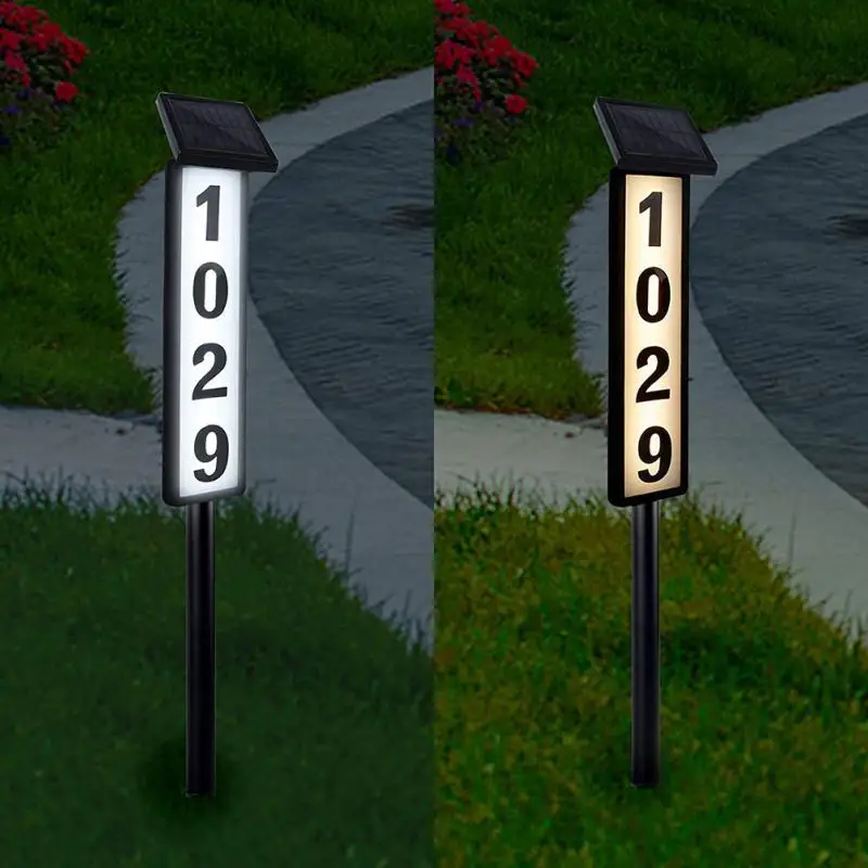 Easy To Install Solar House Number Light 2 Lighting Modes House Number Sign Address Light Waterproof Warm/ Cool White Lights Led
Easy To Install Solar House Number Light 2 Lighting Modes House Number Sign Address Light Waterproof Warm/ Cool White Lights Led