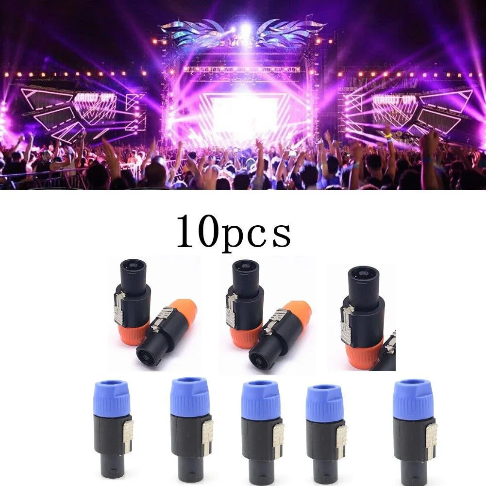 10Pcs NL4FC Speaker Connectors 4 Pole 4 Pin Male Audio Cable Speakon Ohm Plug Adapter Wire & Cable Connectors Accessories
10Pcs NL4FC Speaker Connectors 4 Pole 4 Pin Male Audio Cable Speakon Ohm Plug Adapter Wire & Cable Connectors Accessories