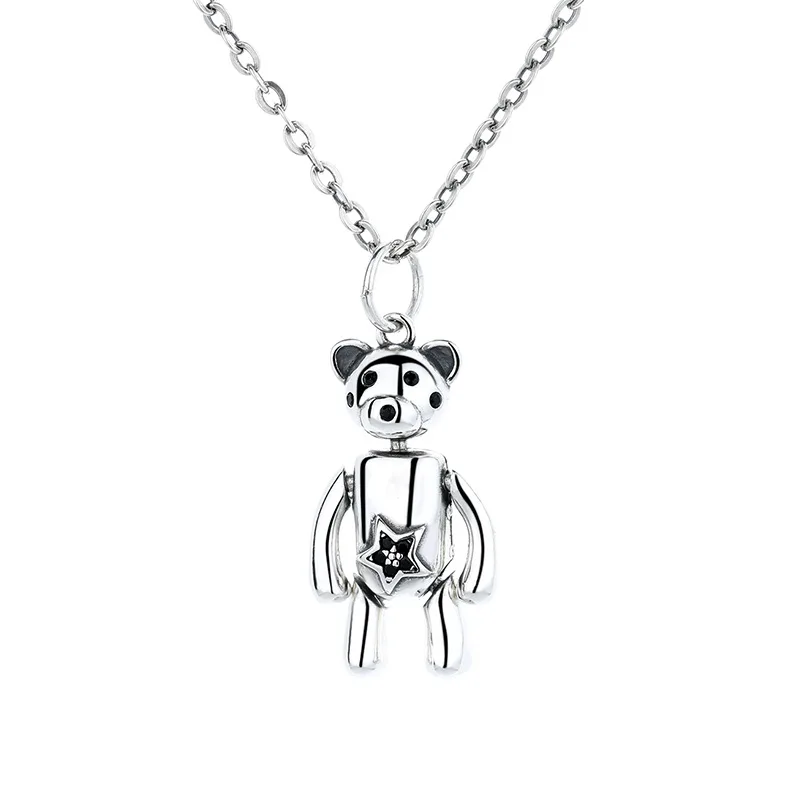 S925 sterling silver movable bear pendant accessories sweet fresh versatile temperament female pendant
S925 sterling silver movable bear pendant accessories sweet fresh versatile temperament female pendant