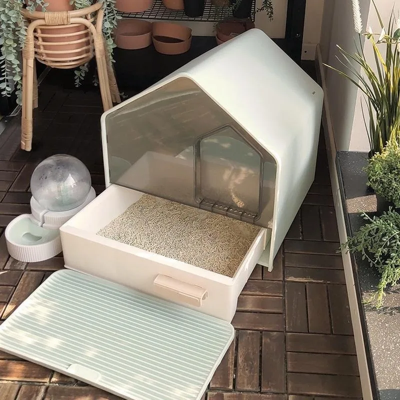 Cat Litter Box Drawer Type Cats Toilet Fully Enclosed Sandbox Cat Deodorizing Kitten Bedpans Anti-splash for Cat Under 15kg
Cat Litter Box Drawer Type Cats Toilet Fully Enclosed Sandbox Cat Deodorizing Kitten Bedpans Anti-splash for Cat Under 15kg