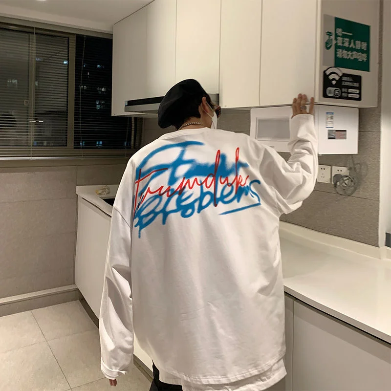 SYUHGFA Men Clothing 2022 Spring T-shirts Long Sleeve Fashion Letter Tops Streetwear Unisex Clothing Tees Male Harajuku T-shirts
SYUHGFA Men Clothing 2022 Spring T-shirts Long Sleeve Fashion Letter Tops Streetwear Unisex Clothing Tees Male Harajuku T-shirts