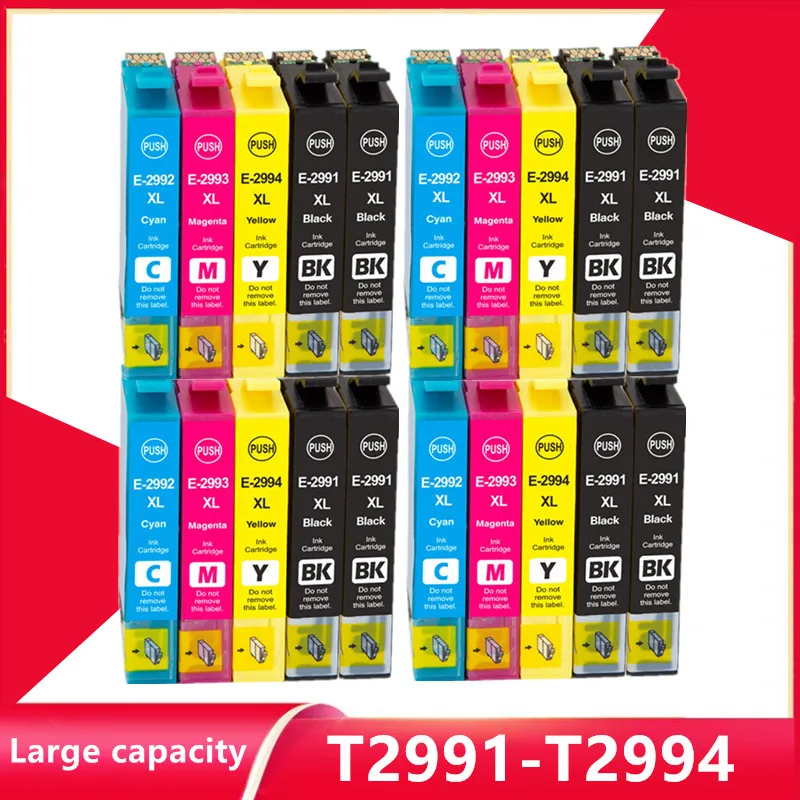 Compatible T2991XL T29XL T2991 T2992 T2993 T2994 Ink Cartridge for Epson 29XL for Epson XP 235 332 432 247 442 342 345 E29XL E29 
Compatible T2991XL T29XL T2991 T2992 T2993 T2994 Ink Cartridge for Epson 29XL for Epson XP 235 332 432 247 442 342 345 E29XL E29