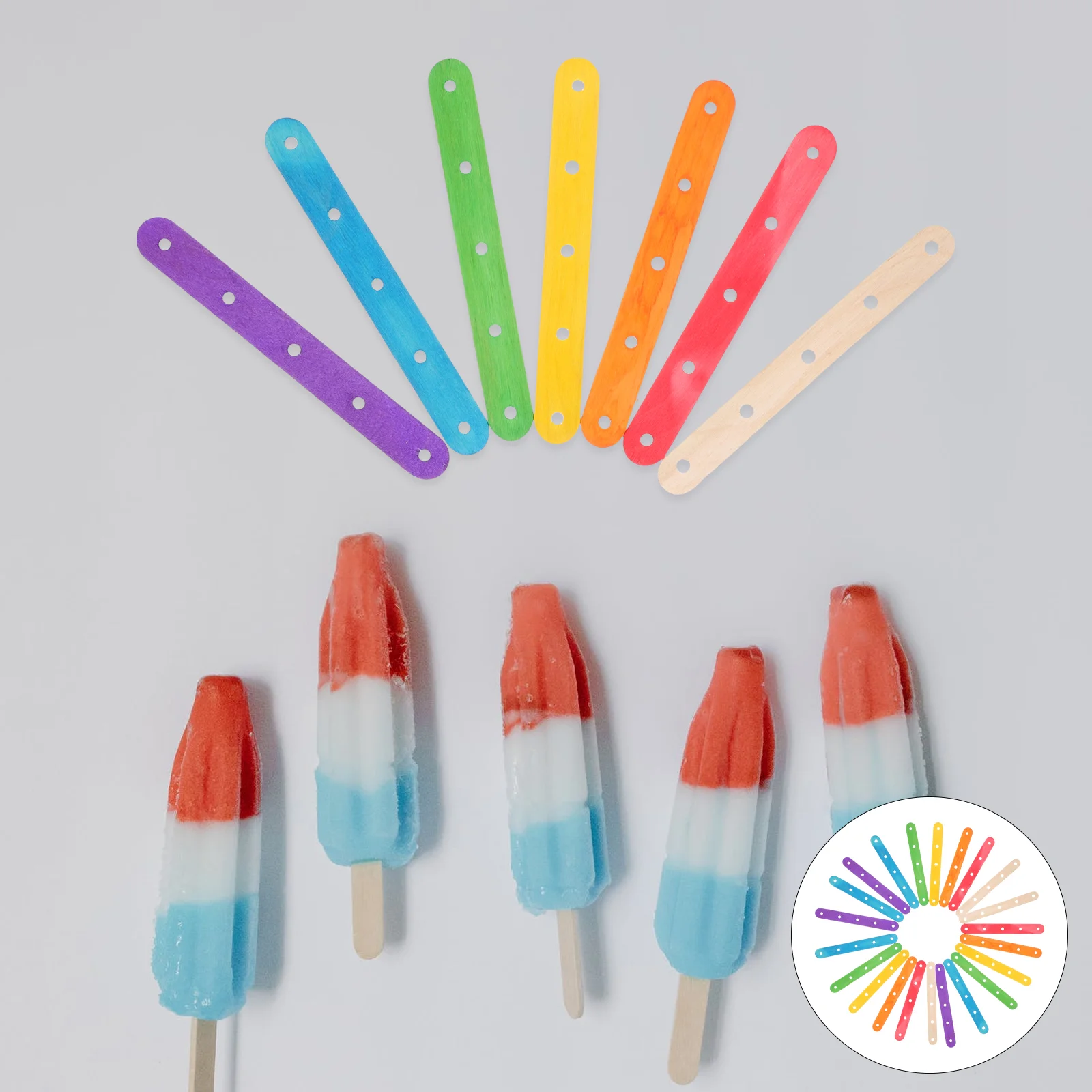 100Pcs Sticks Popsicle Stick Wooden Lolly Stick Craft Production Stick DIY Popsicle Stick for Kitchen Household Children Hotel
100Pcs Sticks Popsicle Stick Wooden Lolly Stick Craft Production Stick DIY Popsicle Stick for Kitchen Household Children Hotel