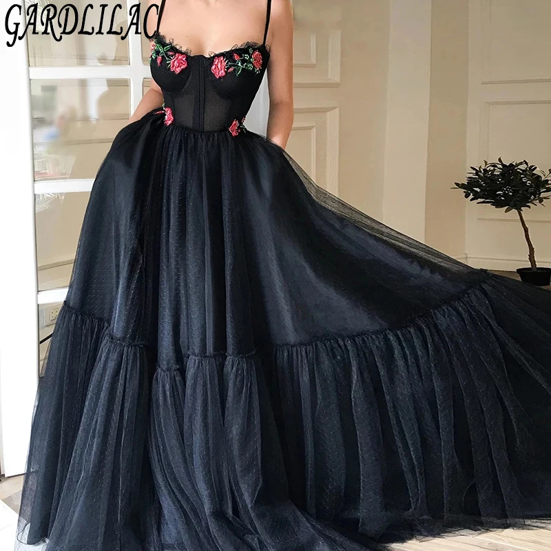Gardlilac Spaghetti Straps Prom Dresses Sequins Tulle With Embroidery Princess Sweet 16 Dresses Long A-line Evening Dresses 2022
Gardlilac Spaghetti Straps Prom Dresses Sequins Tulle With Embroidery Princess Sweet 16 Dresses Long A-line Evening Dresses 2022