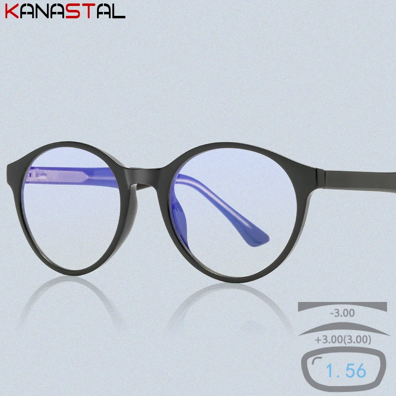 Women's Blue Light Blocking Reading Glasses Men TR90 Round Eyeglasses Frame Myopia Presbyopic CR39 Lenses Prescription Eyewear
Women's Blue Light Blocking Reading Glasses Men TR90 Round Eyeglasses Frame Myopia Presbyopic CR39 Lenses Prescription Eyewear