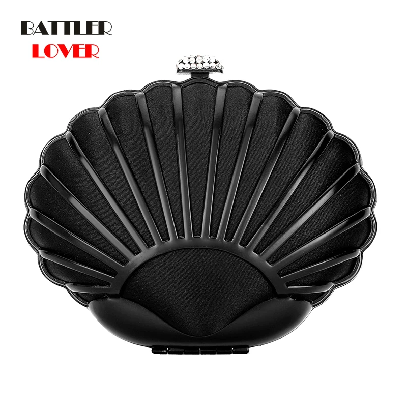 Luxury Moon Factory Sale Women Shell Shape Black Evening Bag Lady Fashion Party Day Clutch Female Hard Alloy Wallet Small Purse
Luxury Moon Factory Sale Women Shell Shape Black Evening Bag Lady Fashion Party Day Clutch Female Hard Alloy Wallet Small Purse