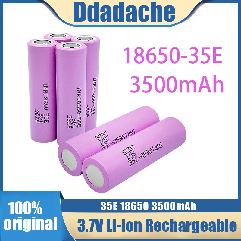 1-10pcs actual capacity original power 18650 lithium battery 35E 3500mAh 3.7V 25A high power inr18650 electric tools
1-10pcs actual capacity original power 18650 lithium battery 35E 3500mAh 3.7V 25A high power inr18650 electric tools