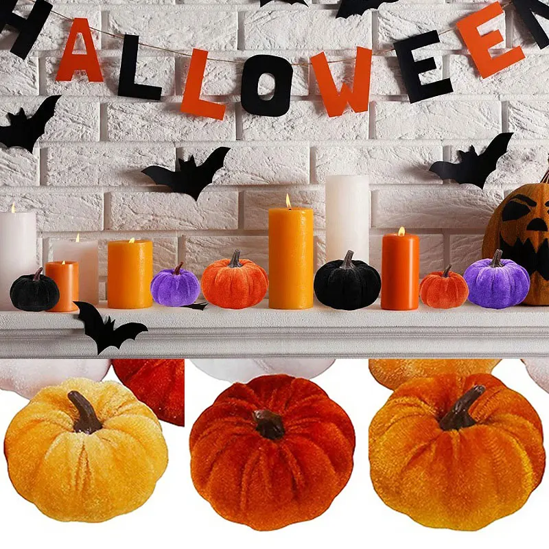 Halloween Decor Simulation Pumpkin Flannel Toys Ghost Festival Color Cloth Pumpkin Ornaments Kids Happy Halloween Party Supplies
Halloween Decor Simulation Pumpkin Flannel Toys Ghost Festival Color Cloth Pumpkin Ornaments Kids Happy Halloween Party Supplies
