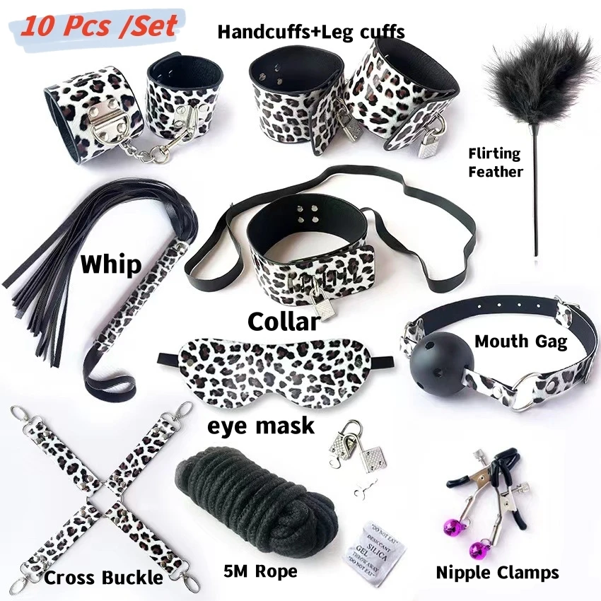 

Женский эротический сексуальный продукт для взрослых набор для БДСМ Набор для бондажа наручники зажимы для сосков кляп плетка веревка секс-игрушки для пар секс-шоп