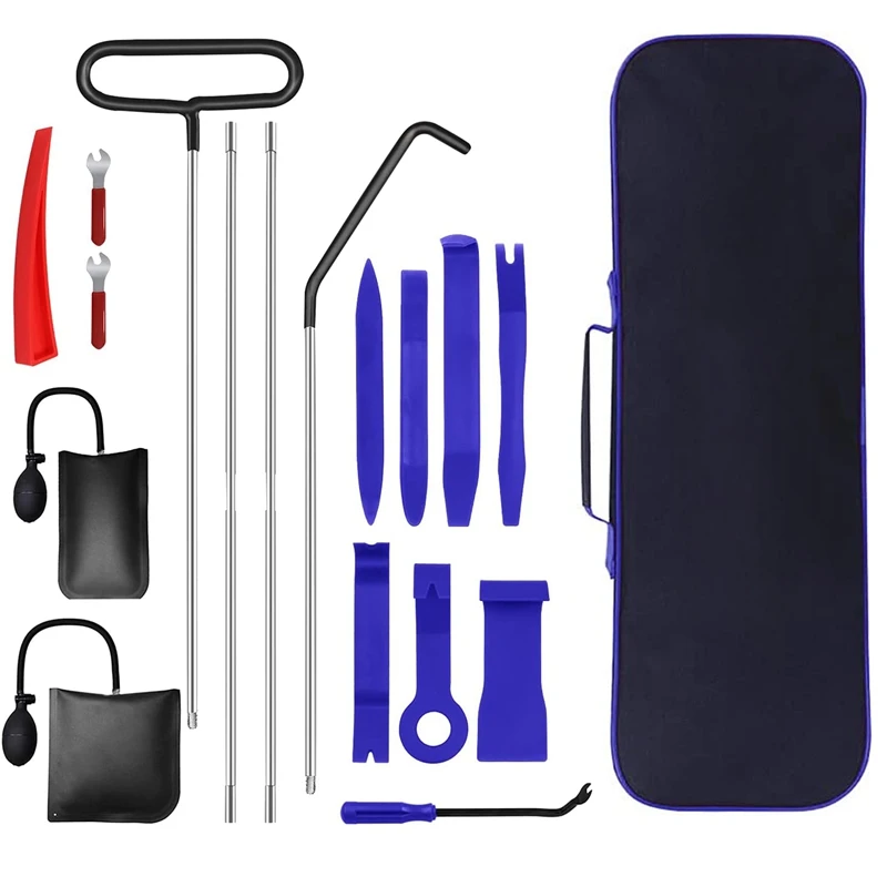 18PCS Car Lockout Kit Easy Entry Car Long Grabber Air Wedge Bag Auto Trim Removal Tool Essential Emergency Lockout Set
18PCS Car Lockout Kit Easy Entry Car Long Grabber Air Wedge Bag Auto Trim Removal Tool Essential Emergency Lockout Set