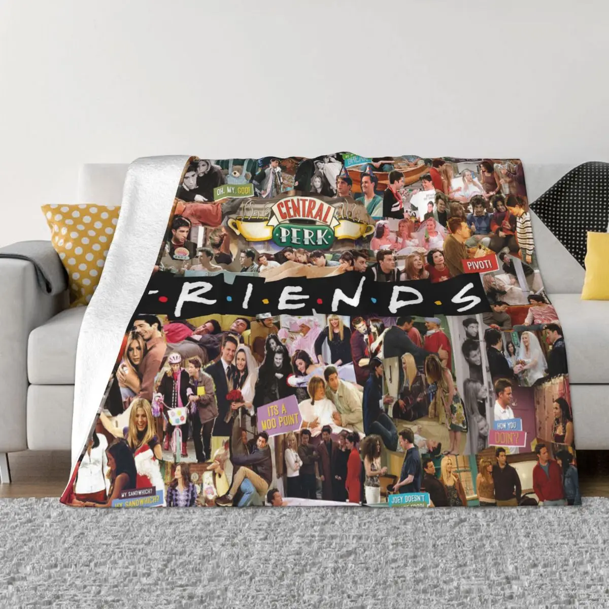 Friends TV Show Collage Blanket American Rachel Flannel Funny Warm Throw Blanket for Bedding Lounge Summer
Friends TV Show Collage Blanket American Rachel Flannel Funny Warm Throw Blanket for Bedding Lounge Summer