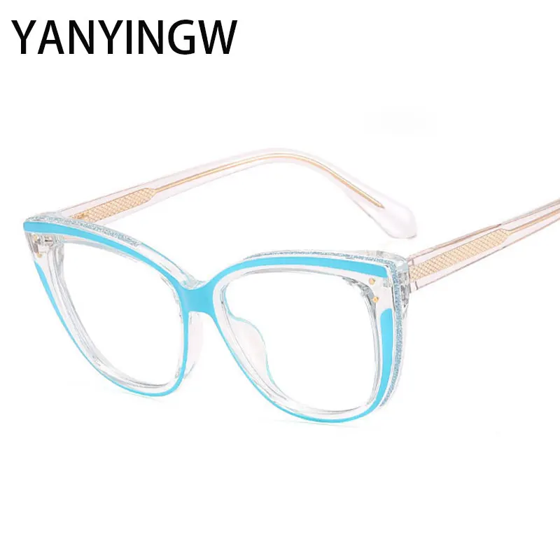 TR90 Fashion Cat Eye Two-color Splicing Anti Blue Computer Glasses Men Women High Quality Spring Hinge Optical Spectacle Frame
TR90 Fashion Cat Eye Two-color Splicing Anti Blue Computer Glasses Men Women High Quality Spring Hinge Optical Spectacle Frame