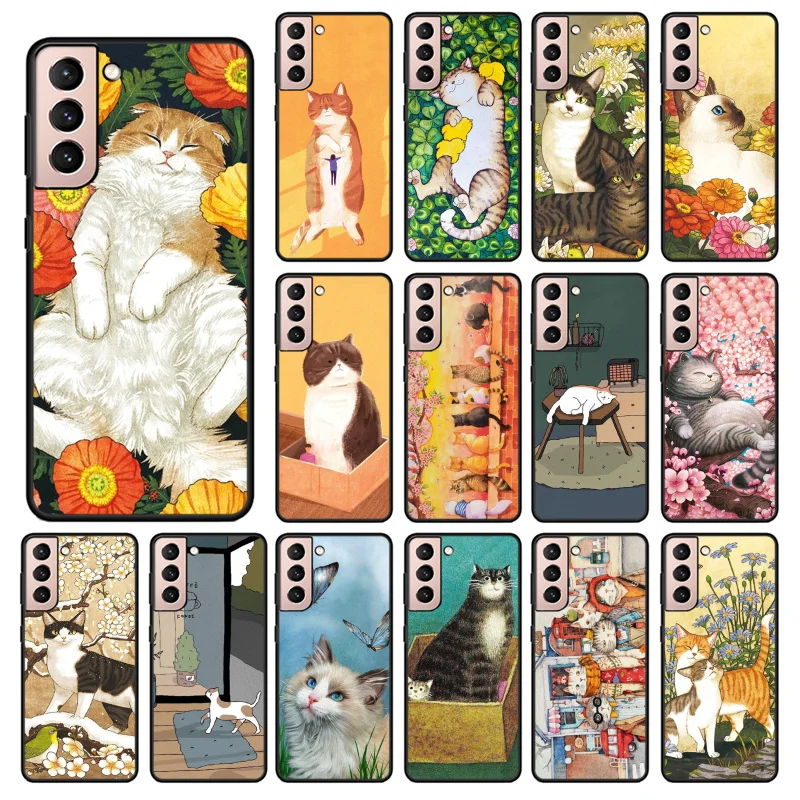 Phone Case for Samsung Galaxy S23 S22 S20 Ultra S20 S22 Plus S21 S10 S9 Plus S10E S20 FE Cartoon Cats Cat Funda Capa 
Phone Case for Samsung Galaxy S23 S22 S20 Ultra S20 S22 Plus S21 S10 S9 Plus S10E S20 FE Cartoon Cats Cat Funda Capa