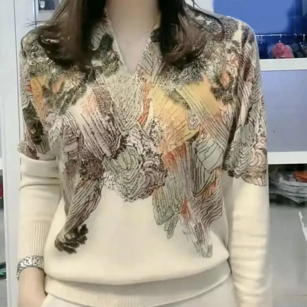 Chic Lady Spring Top Soft Scenery Print Women Knit Top Pullover Breathable Women Knit Top Shopping
Chic Lady Spring Top Soft Scenery Print Women Knit Top Pullover Breathable Women Knit Top Shopping
