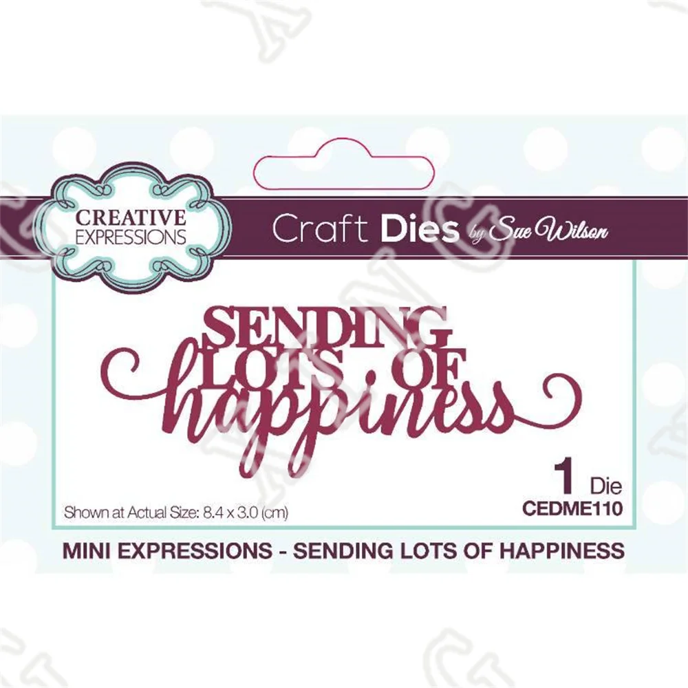 2022 Sending Lots of Happiness Craft Metal Cutting Dies Scrapbook Decoration Embossing Template Diy Greeting Card Handmade Molds
2022 Sending Lots of Happiness Craft Metal Cutting Dies Scrapbook Decoration Embossing Template Diy Greeting Card Handmade Molds