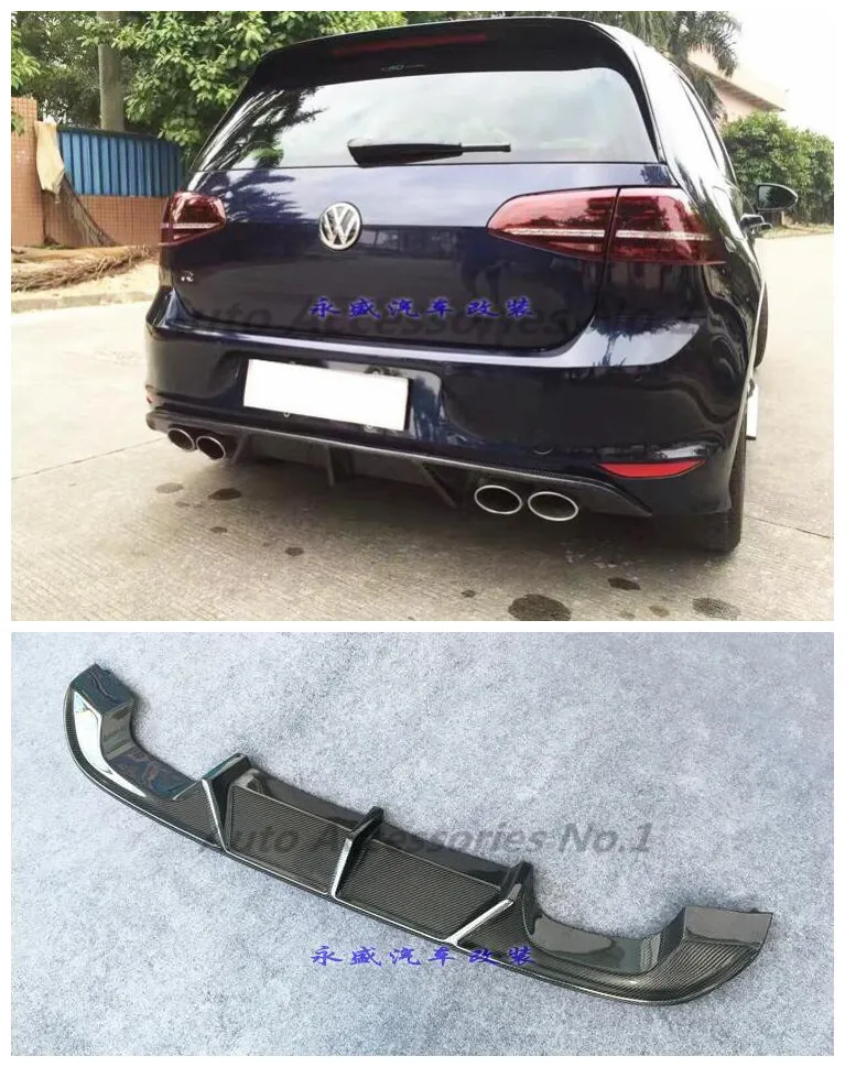 Carbon Fiber Car Rear Trunk Lip Bumper Diffuser Splitters Protector Cover Fits For Volkswagen GOLF 7 MK7 LINE 2014-2018
Carbon Fiber Car Rear Trunk Lip Bumper Diffuser Splitters Protector Cover Fits For Volkswagen GOLF 7 MK7 LINE 2014-2018