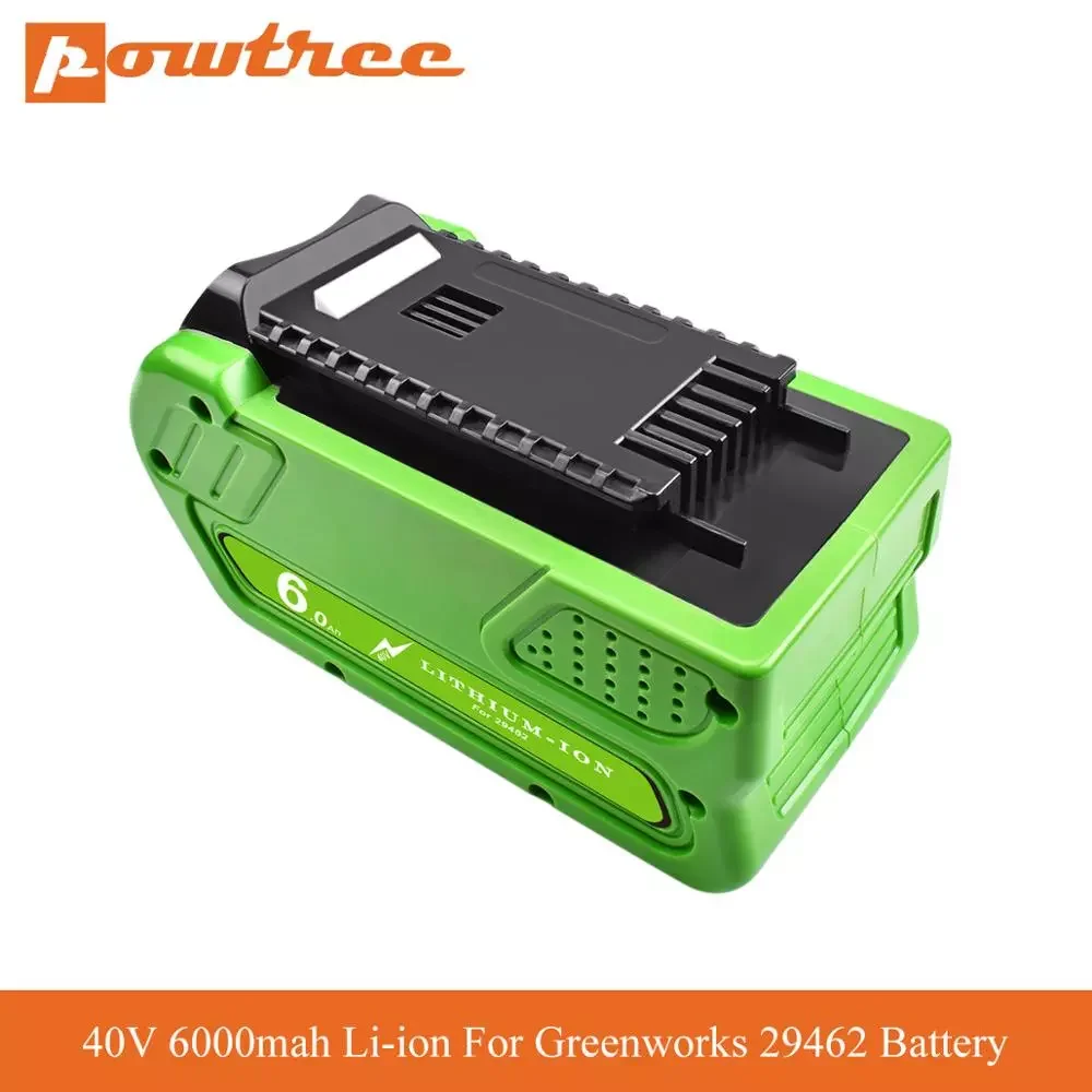 40V 6000mah Li-ion Rechargeable Battery Replacement For Greenworks Gen 2 G-MAX 29462 29472 20262 29282 power tool battery L70
40V 6000mah Li-ion Rechargeable Battery Replacement For Greenworks Gen 2 G-MAX 29462 29472 20262 29282 power tool battery L70
