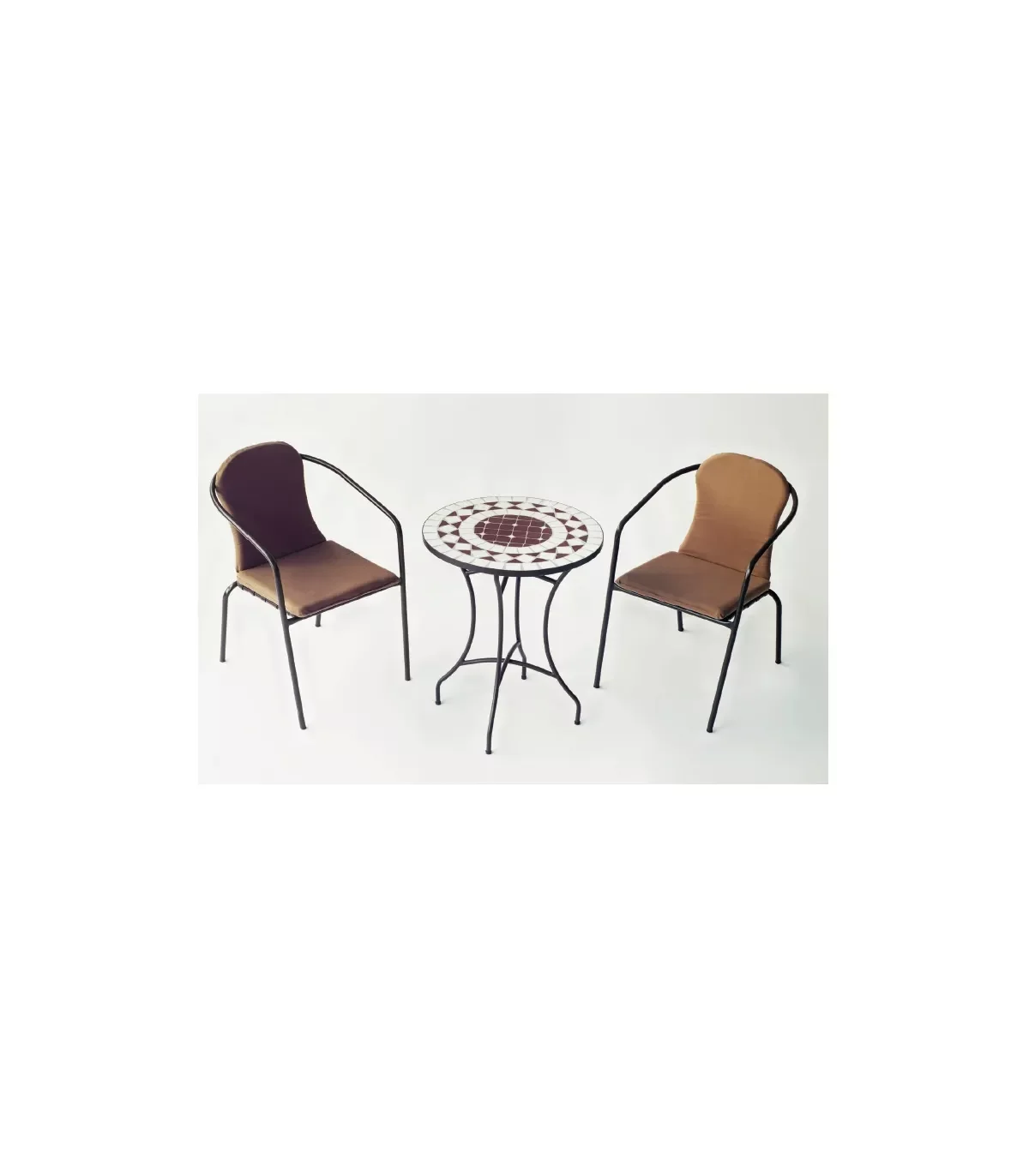 Sets tables and armchairs set terrace garden table + 2 armchairs + 2 Oran mosaic cushions/Marsel-60/2 + 2C.
Sets tables and armchairs set terrace garden table + 2 armchairs + 2 Oran mosaic cushions/Marsel-60/2 + 2C.