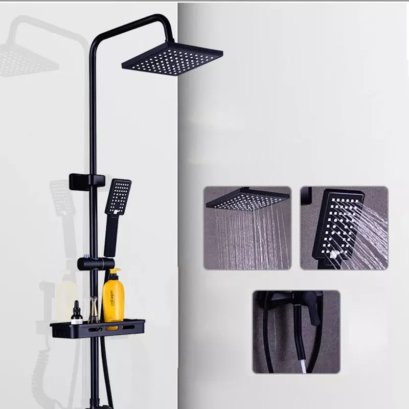Bathroom Faucet Chrome/Black Rain Shower Head Bath Faucet Wall Mounted Bathtub Shower Mixer Tap Shower Faucet Shower Set Mixer
Bathroom Faucet Chrome/Black Rain Shower Head Bath Faucet Wall Mounted Bathtub Shower Mixer Tap Shower Faucet Shower Set Mixer