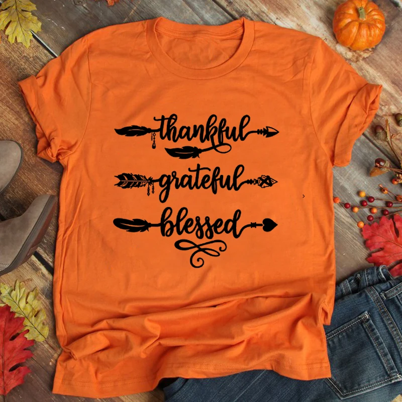 Thankful Grateful Blessed Tshirt Women Clothing Thanksgiving Shirt Arrow Feathers Shirts for Women Gothic Fall Tops Letter m
Thankful Grateful Blessed Tshirt Women Clothing Thanksgiving Shirt Arrow Feathers Shirts for Women Gothic Fall Tops Letter m