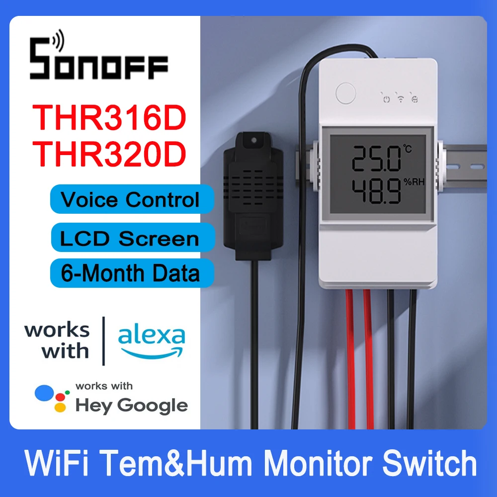 SONOFF TH Elite THR316D/THR320D WiFi Smart Switch Temp&Hum Monitoring Switch Smart Home work with DS18B20/ Si7021/ RL560
SONOFF TH Elite THR316D/THR320D WiFi Smart Switch Temp&Hum Monitoring Switch Smart Home work with DS18B20/ Si7021/ RL560