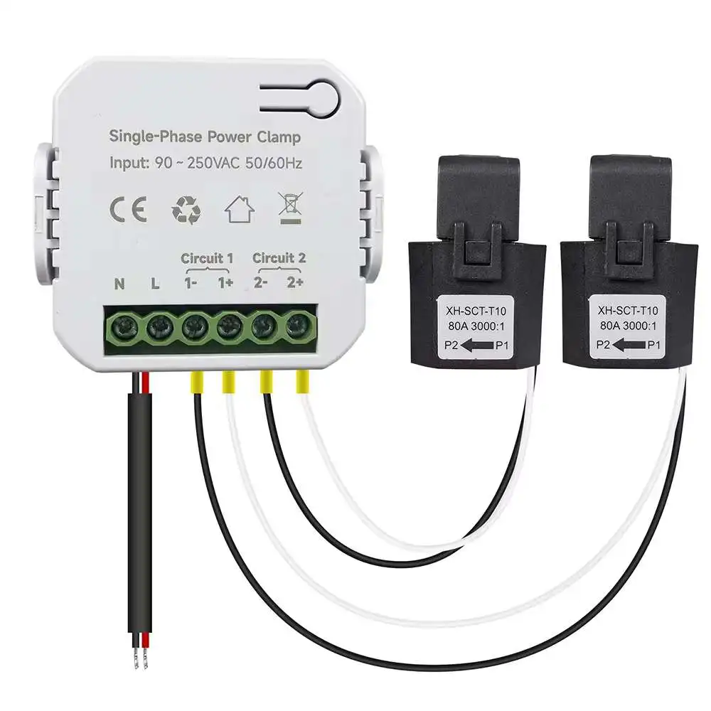 Power Monitor Energy Meter Wifi 2.4GHz With Transformer Clamp 90~250 Vac 50/60 Hz Durable For Home Improvement
Power Monitor Energy Meter Wifi 2.4GHz With Transformer Clamp 90~250 Vac 50/60 Hz Durable For Home Improvement