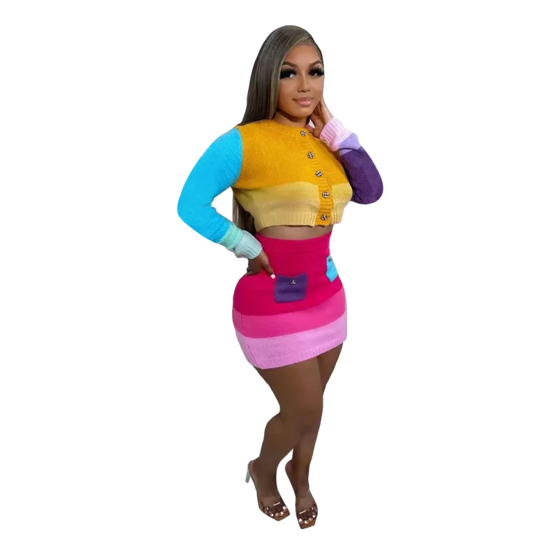 African Clothes for Women Spring Summer African Women Long Sleeve O-neck Polyester Two Pieces Sets Top and Skirts African Suit
African Clothes for Women Spring Summer African Women Long Sleeve O-neck Polyester Two Pieces Sets Top and Skirts African Suit