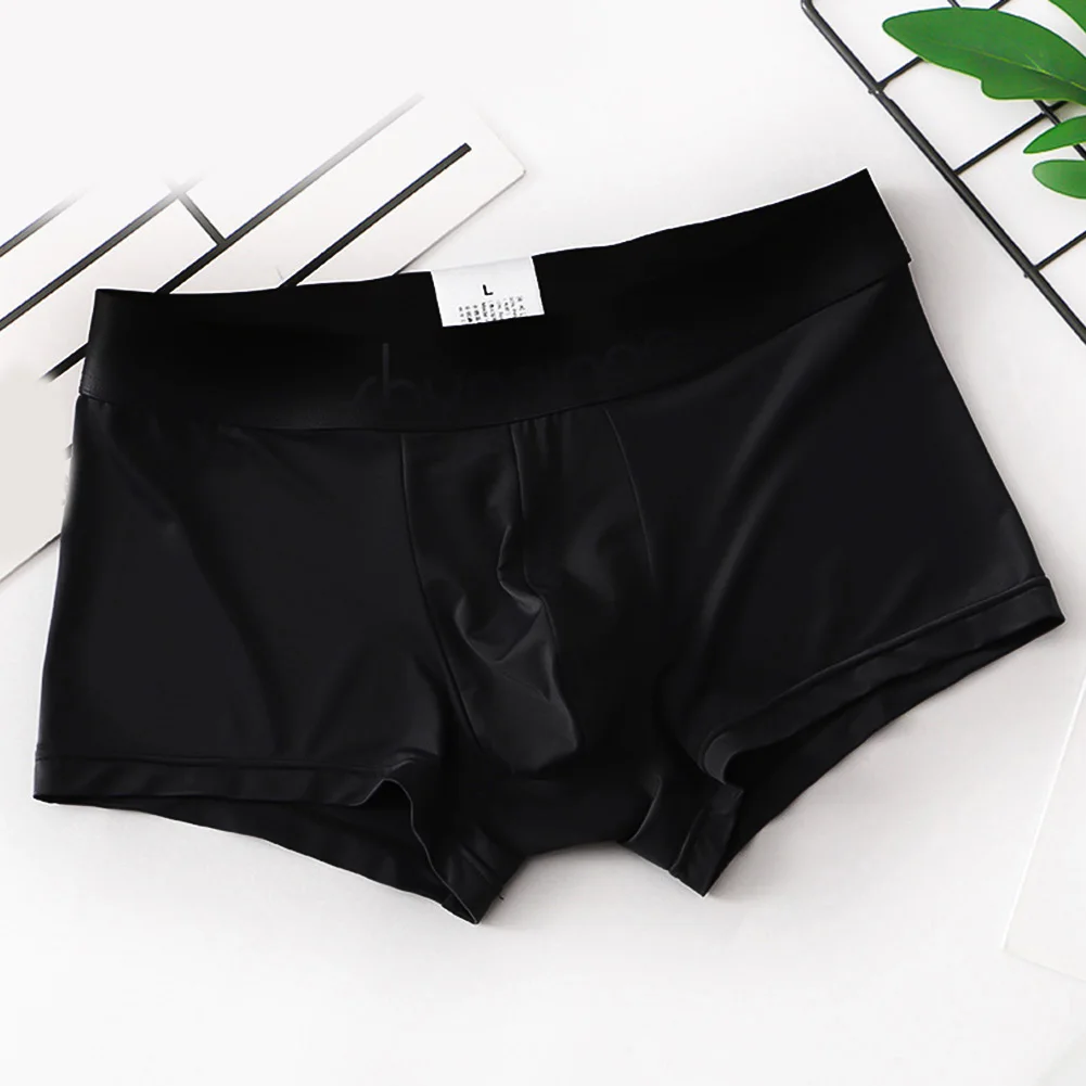 Sexy Men Ice Silk Boxer Oil Shiny Smooth Underwear Skin Friendly Briefs Middle Waist Waistband Underpants Elasticity Panties
Sexy Men Ice Silk Boxer Oil Shiny Smooth Underwear Skin Friendly Briefs Middle Waist Waistband Underpants Elasticity Panties