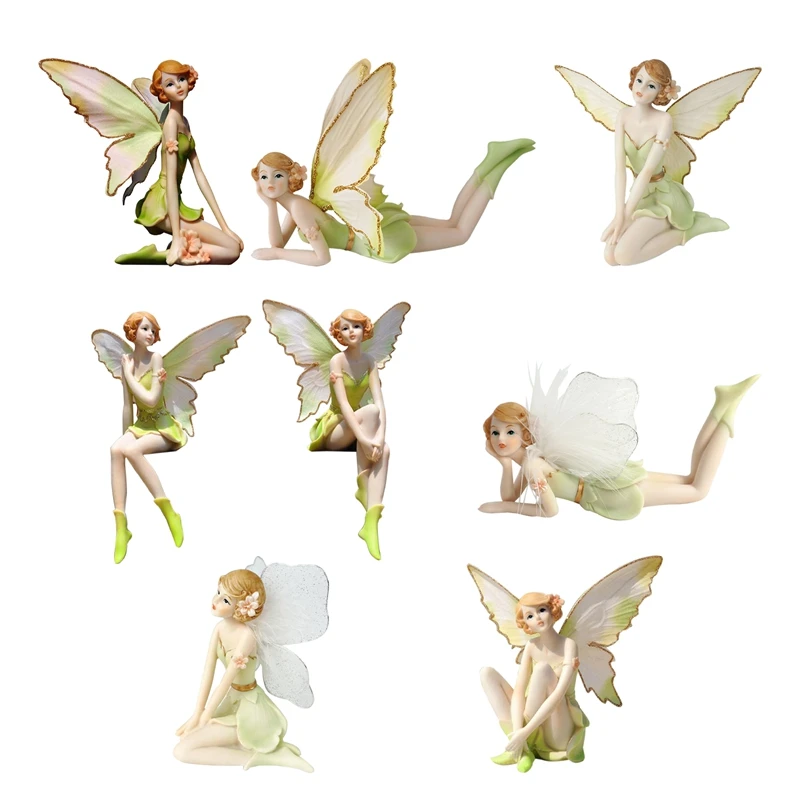 Flower Fairy Figurines Statues Foldable Wings Resin Angel Collectible Figurines Miniature Home Decor Wedding 
Flower Fairy Figurines Statues Foldable Wings Resin Angel Collectible Figurines Miniature Home Decor Wedding