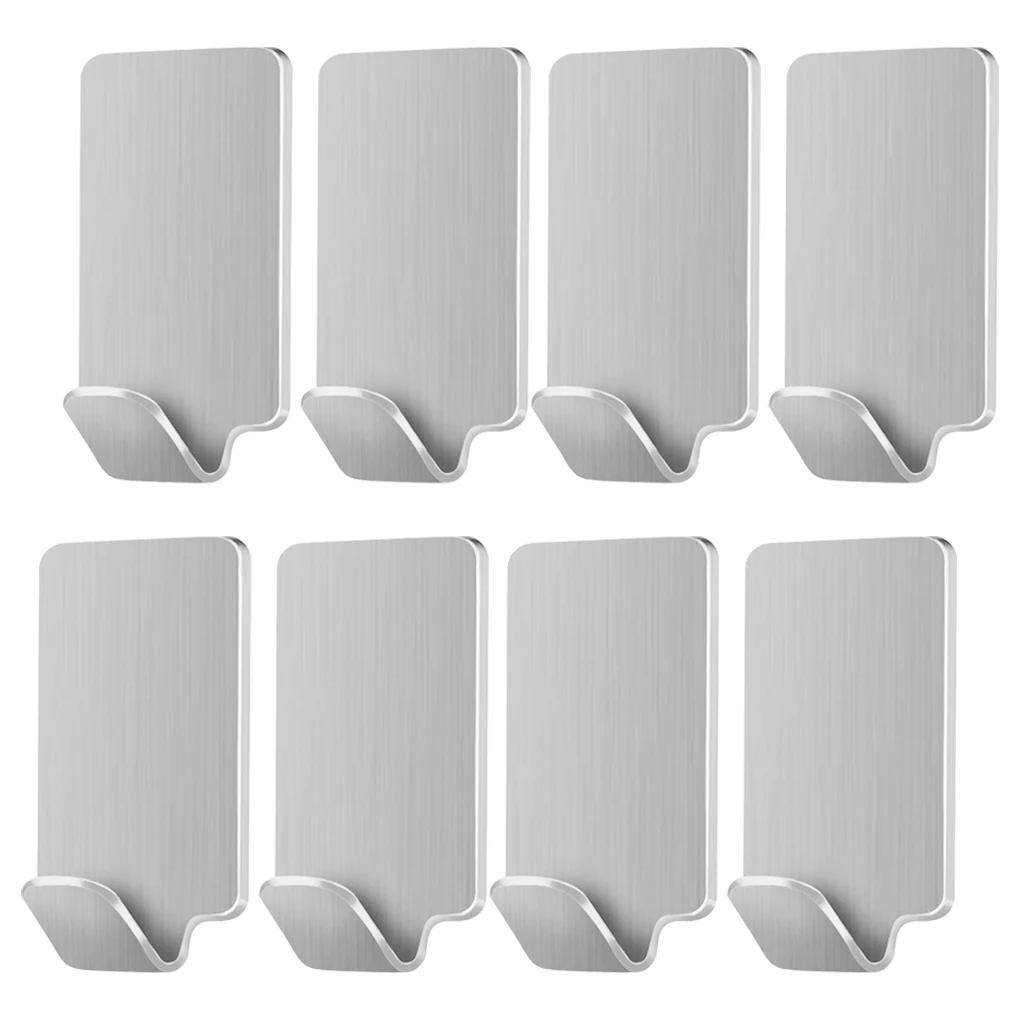 8Pcs Hooks Self Adhesive Home Kitchen Wall Door Stainless Steel Holder Hanger Hooks For Hanging Dropshipping
8Pcs Hooks Self Adhesive Home Kitchen Wall Door Stainless Steel Holder Hanger Hooks For Hanging Dropshipping
