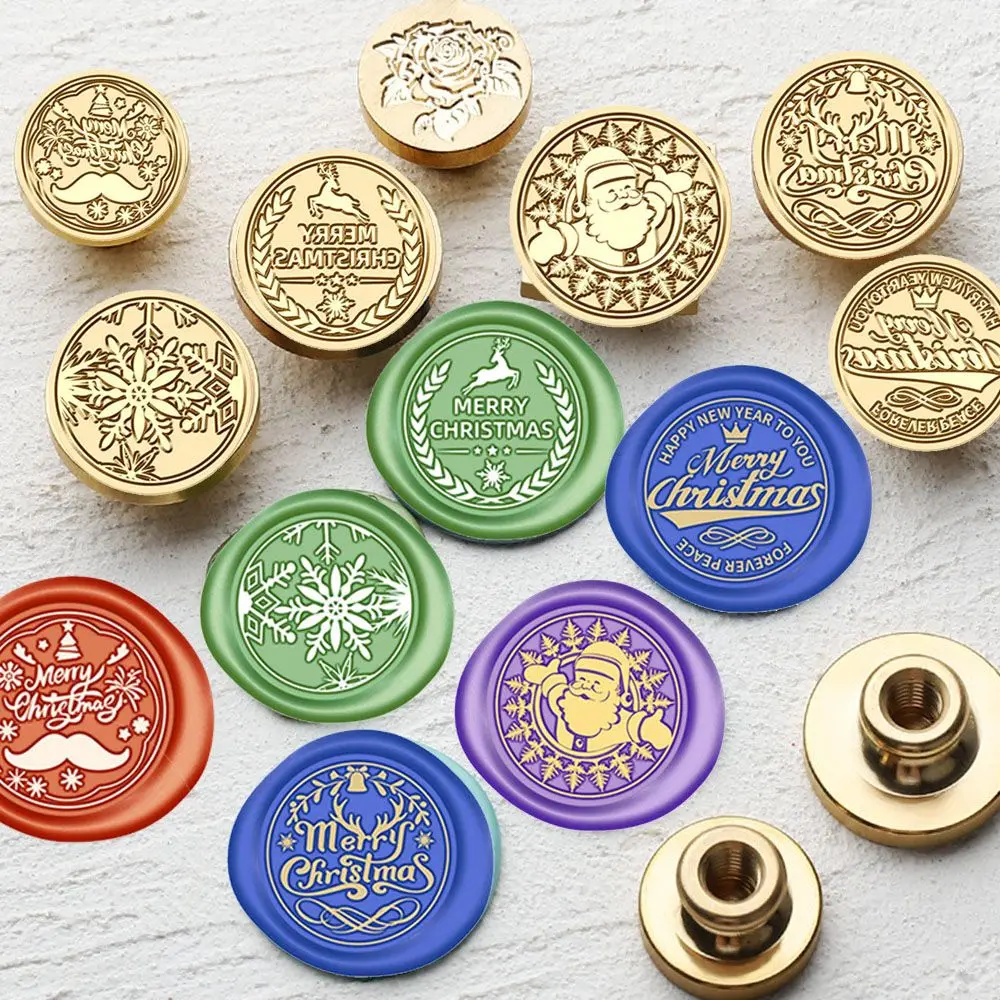 Snowman Elk Snowflake Santa Claus Retro Vintage Christmas Series Sealing Stamp Head Copper Brass Wax Seal Stamp
Snowman Elk Snowflake Santa Claus Retro Vintage Christmas Series Sealing Stamp Head Copper Brass Wax Seal Stamp