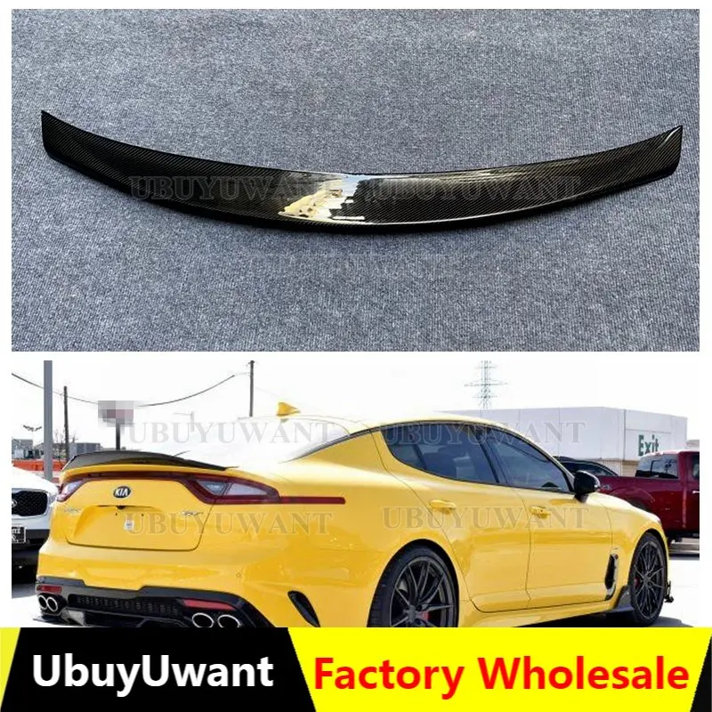 Use for KIA K8 Stinger Spoiler Real Glossy Carbon Fiber Rear Wing R Style Sport Accessories Body Kit Stinger Rear Spoiler 14-19
Use for KIA K8 Stinger Spoiler Real Glossy Carbon Fiber Rear Wing R Style Sport Accessories Body Kit Stinger Rear Spoiler 14-19