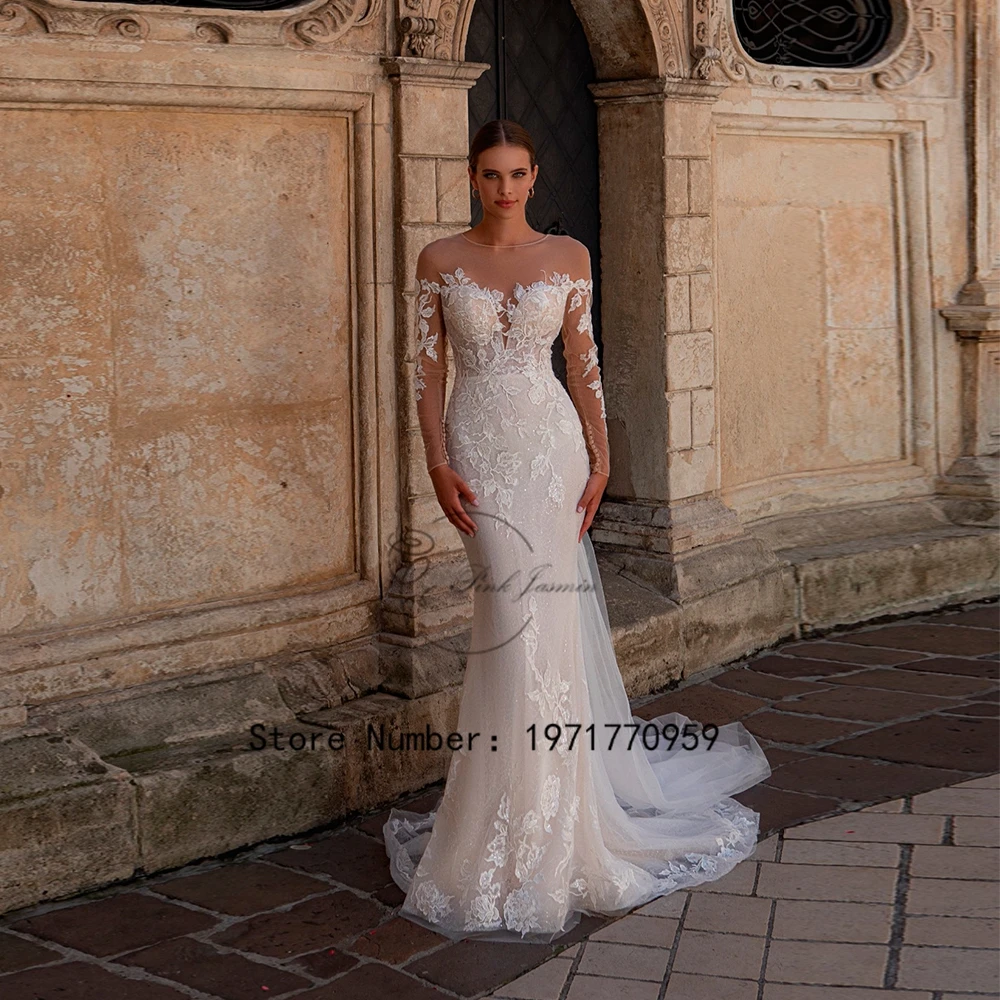 Luxury Wedding Dress Mermaid High Quality Tulle Applique Lace Elegant Button Back Wedding Gown Bride Dresses Vestido De 2024 New
Luxury Wedding Dress Mermaid High Quality Tulle Applique Lace Elegant Button Back Wedding Gown Bride Dresses Vestido De 2024 New