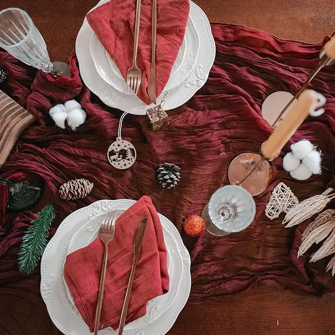 Полупрозрачная шифоновая скатерть-дорожка
Полупрозрачная шифоновая скатерть-дорожка