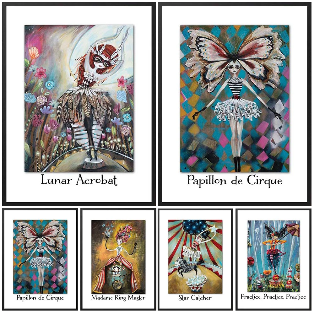 Acrobatic Troupe Butterfly Girl Cartoon Poster Wall Art Canvas Painting Posters Prints Wall Pictures For Living Room Home Decor
Acrobatic Troupe Butterfly Girl Cartoon Poster Wall Art Canvas Painting Posters Prints Wall Pictures For Living Room Home Decor