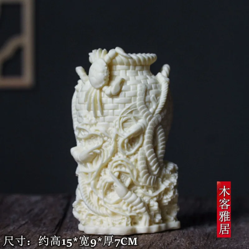 Ivory Nut Crab Bamboo Basket Pen Holder Playing with Hands Tea Ornaments Wealth Comes from Every Direction Landscape Ming and Qi
Ivory Nut Crab Bamboo Basket Pen Holder Playing with Hands Tea Ornaments Wealth Comes from Every Direction Landscape Ming and Qi