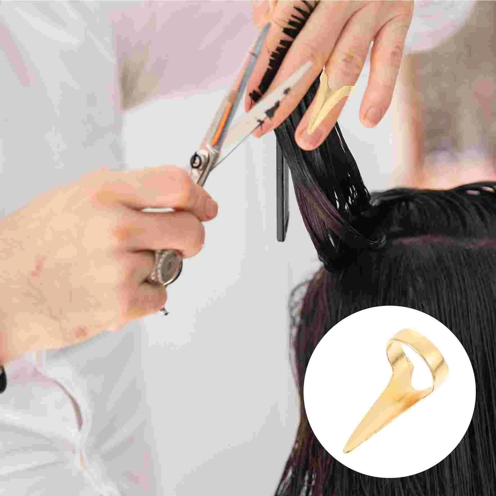 

10 шт. многослойные парикмахерские инструменты для выбора волос кольцо металлические пальцы для ногтей разделение плетение кольца плетение коготь