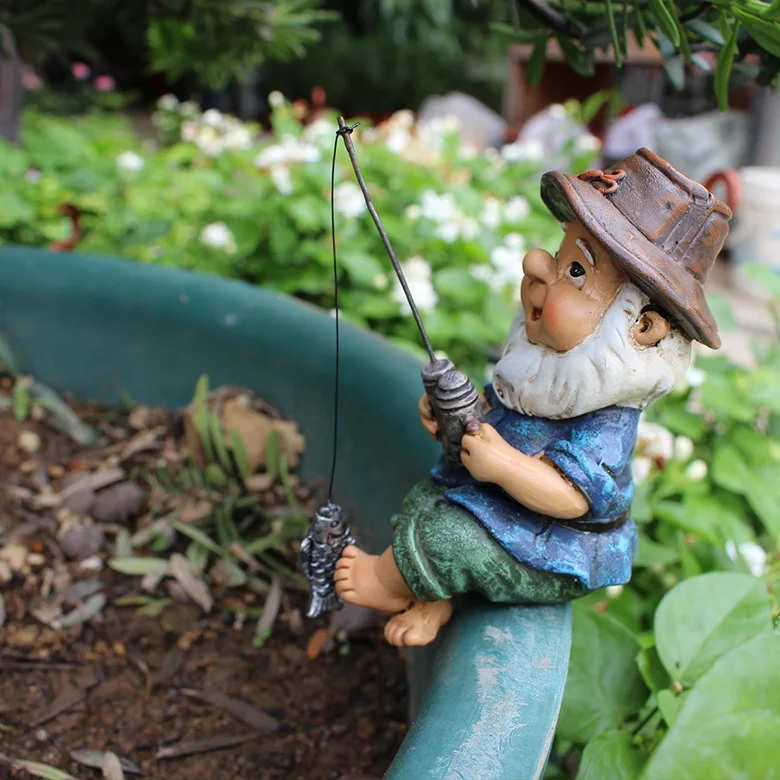 Creative Fishing Gnome Waterproof Fishing Dwarf Elf Figurines Sun Protection Ingenious Design for Outdoor Home Garden
Creative Fishing Gnome Waterproof Fishing Dwarf Elf Figurines Sun Protection Ingenious Design for Outdoor Home Garden
