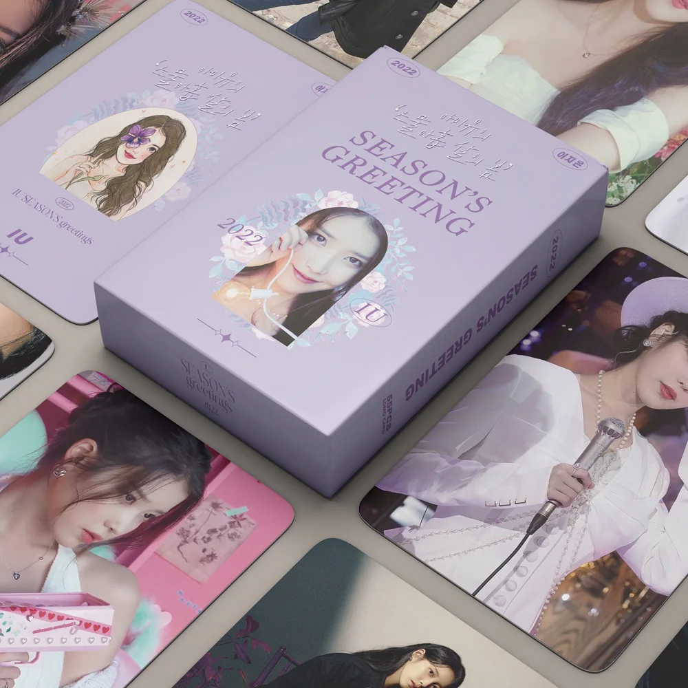 55pcs KPOP IU Seasons Greeting Calendar Photocards Boxed Double-Sided LOMO Cards Postcards Lee JiEun Fans Collections
55pcs KPOP IU Seasons Greeting Calendar Photocards Boxed Double-Sided LOMO Cards Postcards Lee JiEun Fans Collections