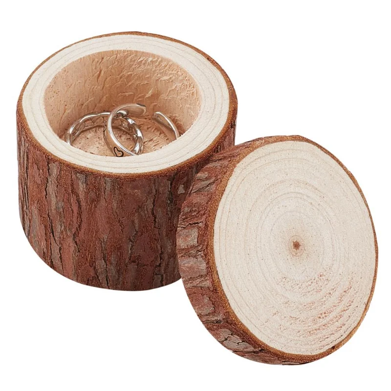 1Pc Natural Wood Jewelry Box Round Column Ring Case Wedding Engagement Gift Storage Container DIY Crafts Packaging Supplies
1Pc Natural Wood Jewelry Box Round Column Ring Case Wedding Engagement Gift Storage Container DIY Crafts Packaging Supplies