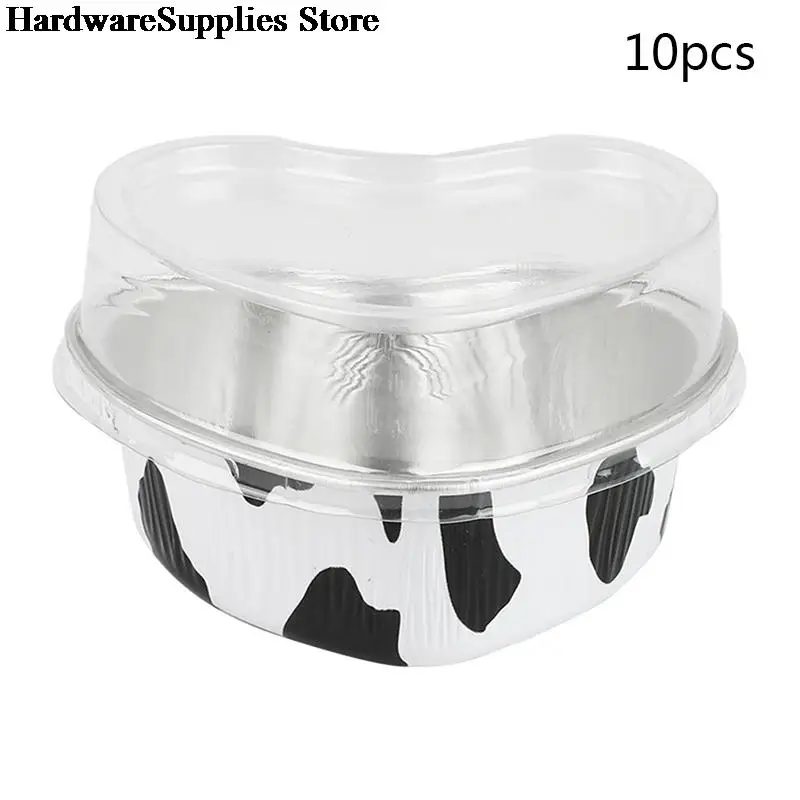 10Pcs Mini Aluminum Foil Cake Pan Valentine Heart Shaped Cupcake Cup with Lids 3.4 Ounces
10Pcs Mini Aluminum Foil Cake Pan Valentine Heart Shaped Cupcake Cup with Lids 3.4 Ounces