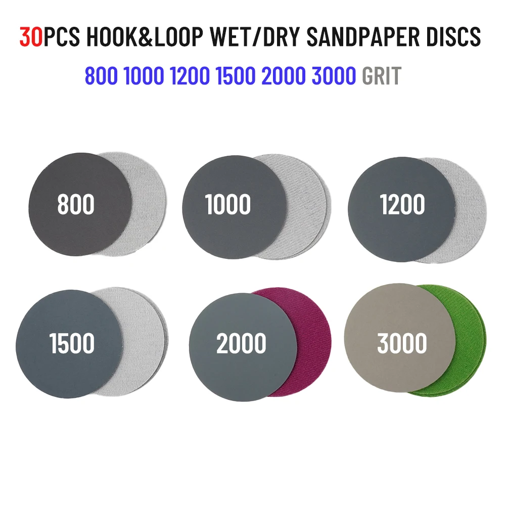 30pcs Sanding Discs 3in/75mm 800 1000 1200 1500 2000 3000 Grit Polishing Tool Useful Wet/Dry Practical Durable
30pcs Sanding Discs 3in/75mm 800 1000 1200 1500 2000 3000 Grit Polishing Tool Useful Wet/Dry Practical Durable
