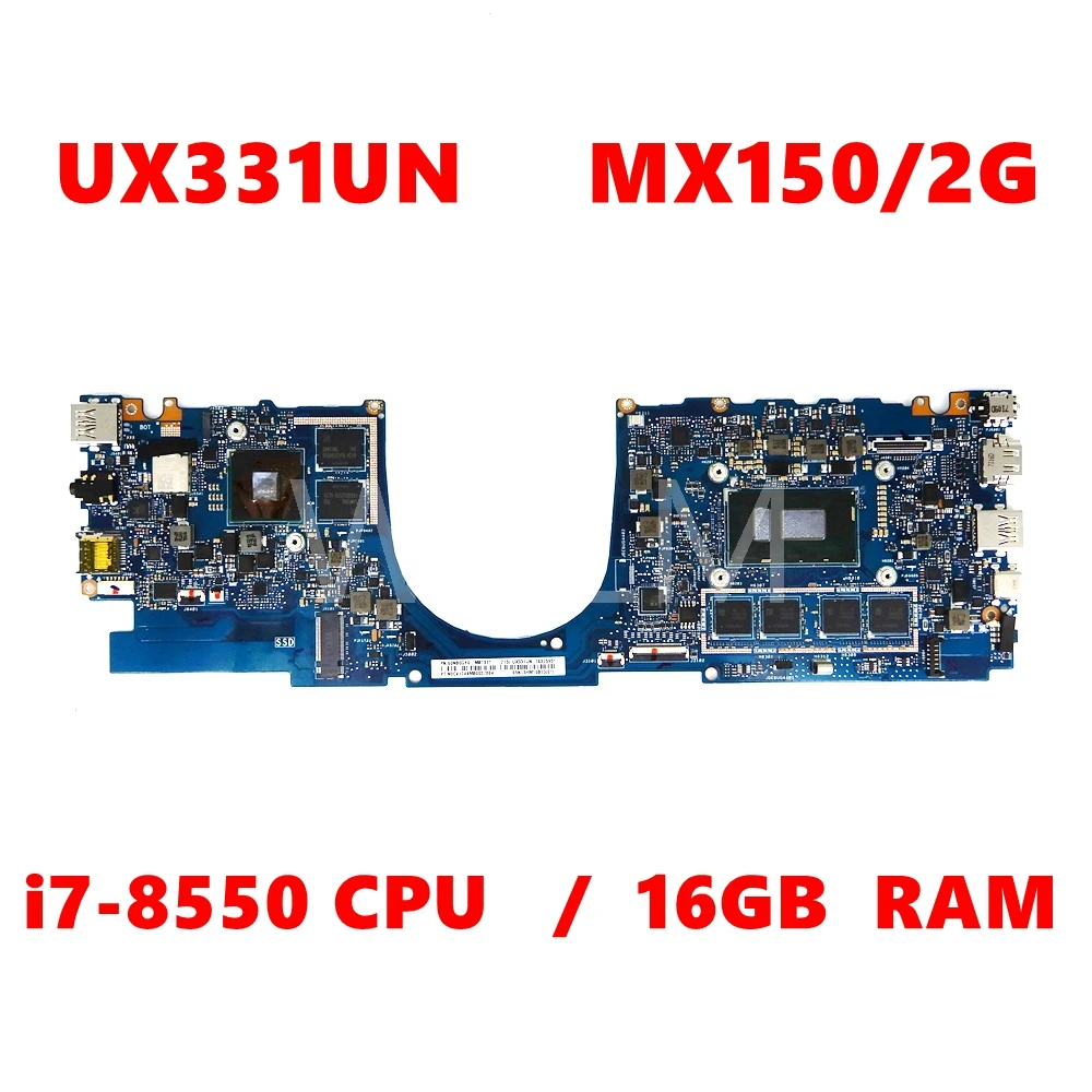 UX331UA i7-8550CPU 16GB RAM Laptop Motherboard for ASUS UX331UA UX331UN UX331UQ UX331U UX331 Mainboard 100% Tested
UX331UA i7-8550CPU 16GB RAM Laptop Motherboard for ASUS UX331UA UX331UN UX331UQ UX331U UX331 Mainboard 100% Tested