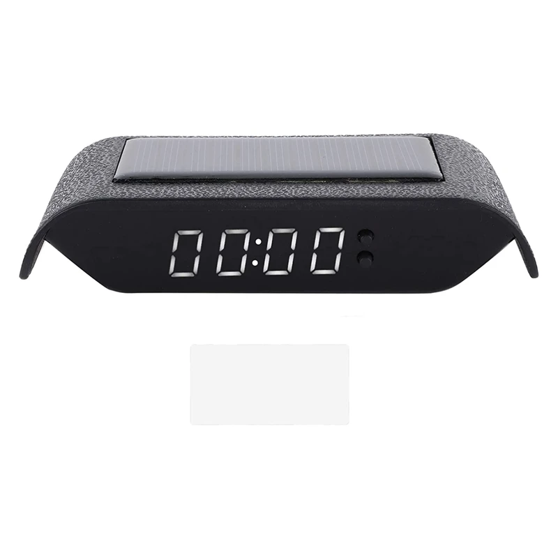 Portable Solar Car Digital LCD Clock & Temperature Display Auto Dashboard Clocks Back Light Temperature Clock Black
Portable Solar Car Digital LCD Clock & Temperature Display Auto Dashboard Clocks Back Light Temperature Clock Black