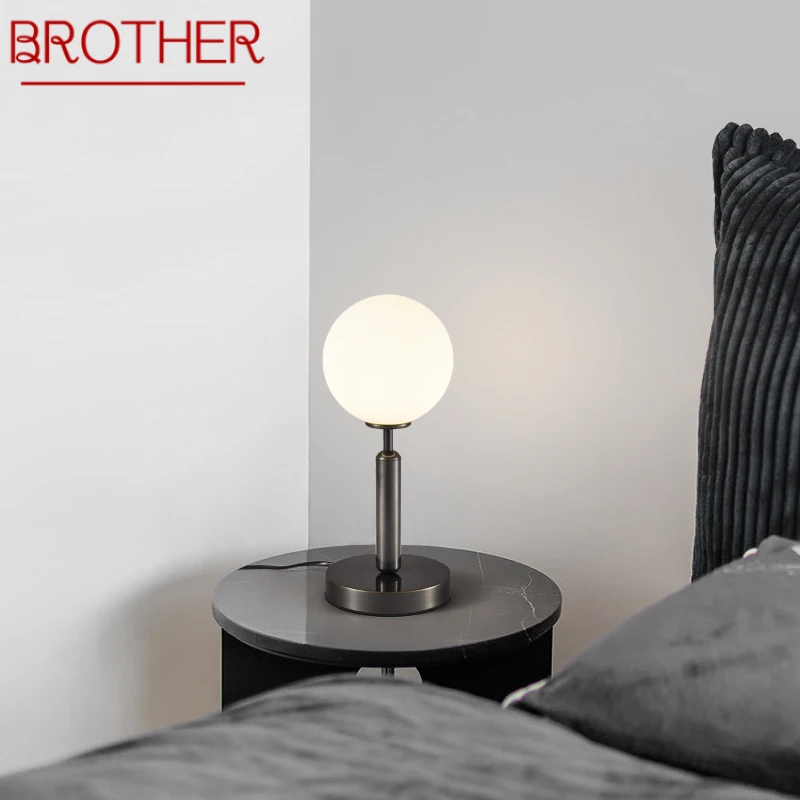 BROTHER Contemporary Black Table Lamp LED Brass Desk Light Simply Creative Decoration For Home Bed Room
BROTHER Contemporary Black Table Lamp LED Brass Desk Light Simply Creative Decoration For Home Bed Room