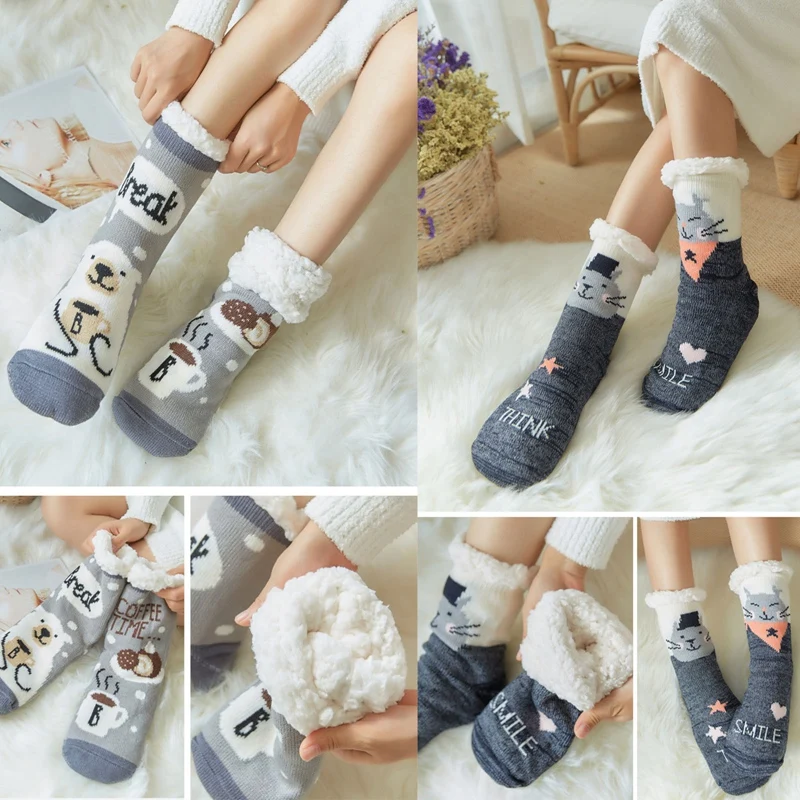 Christmas Ladies Deer Elk Thermal Socks Women Winter Plush Soft Floor Female Anti Slip grip Slippers Fuzzy Fluffy Short Sock 
Christmas Ladies Deer Elk Thermal Socks Women Winter Plush Soft Floor Female Anti Slip grip Slippers Fuzzy Fluffy Short Sock
