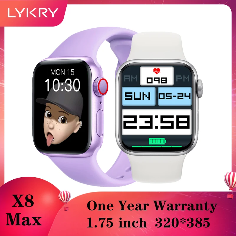 KYKRY X8 Max SmartWatch 1.75inch Dialing Blue-tooth Music Sports Sleep Monitoring Heart-Rate For Android IOS dropshipping
KYKRY X8 Max SmartWatch 1.75inch Dialing Blue-tooth Music Sports Sleep Monitoring Heart-Rate For Android IOS dropshipping